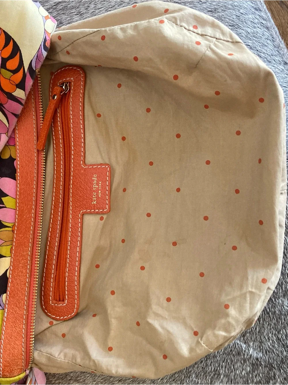 Vintage Kate Spade Funky Retro Floral Gabi Ashbury Hobo Bag